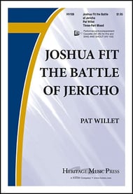 Joshua Fit the Battle of Jericho Three-Part Mixed choral sheet music cover Thumbnail